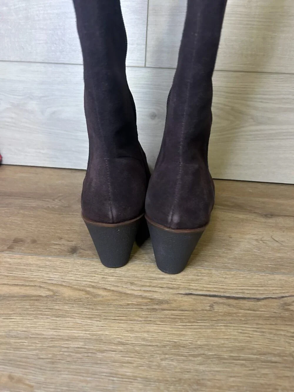 Aerosoles Womens Binocular Tall Riding Knee-High Boots Dark Brown Suede 9.5M
